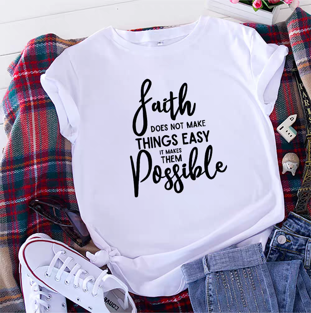 Faith Message Neon T-shirt