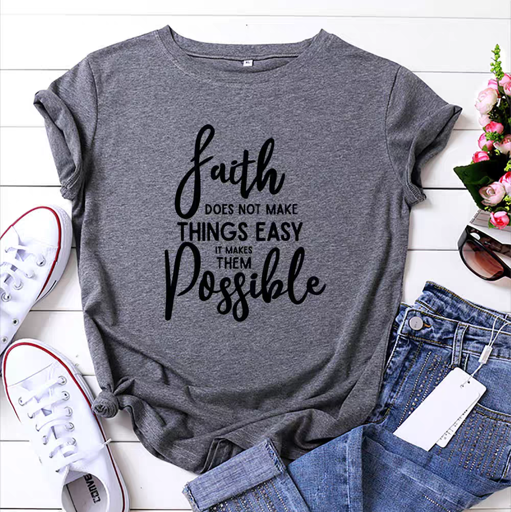 Faith Message Neon T-shirt