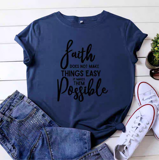 Faith Message Neon T-shirt