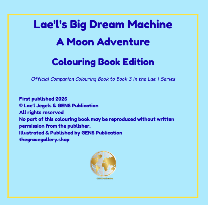 Lae'l's Big Dream Machine: A Moon Adventure — Official Companion Colouring Book (Digital Download)