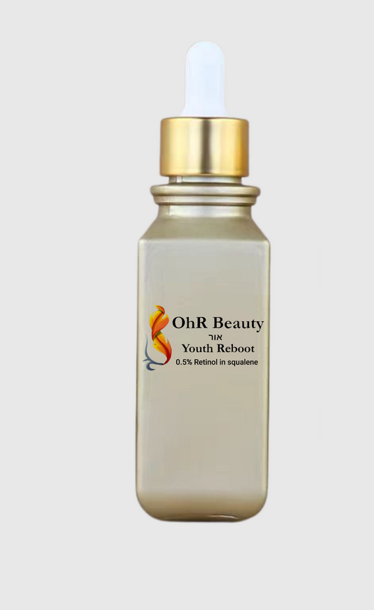 OhR Beauty Youth Reboot with 0.5% Retinol in Squalene. Targeted Retinol Care for Skin of Color