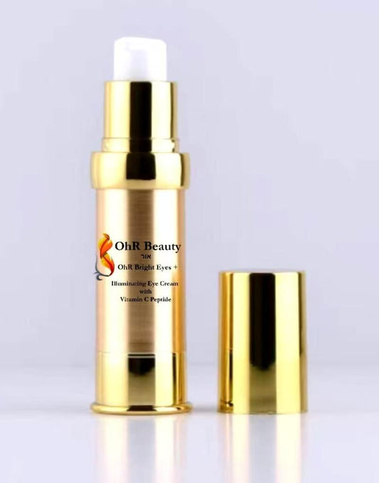 OhR Beauty Bright Eyes + – Illuminating Eye Cream with Vitamin C Peptides