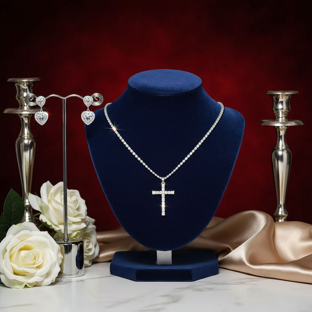 Grace Royale Crystal & Diamond Statement Set - Luxury Display