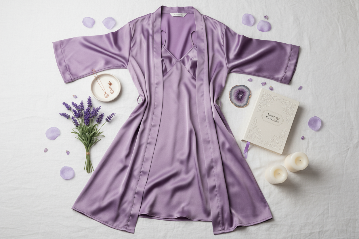 Lilac Set Styled Flat-Lay