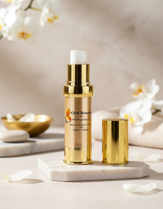 OhR Beauty Bright Eyes + – Illuminating Eye Cream with Vitamin C Peptides