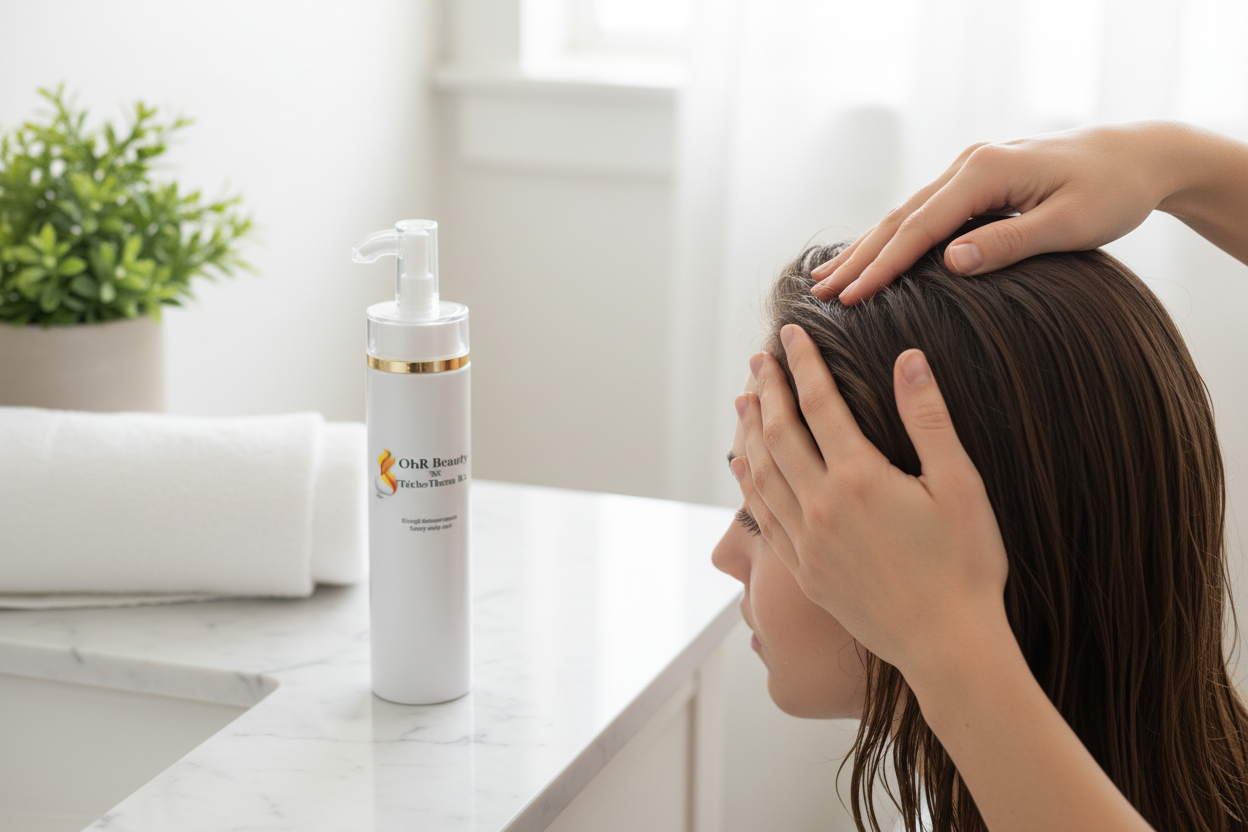 OhR Beauty TrichoTherm RX - In Use