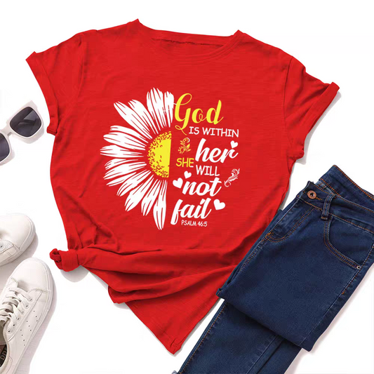 Christian Message Red T-shirt