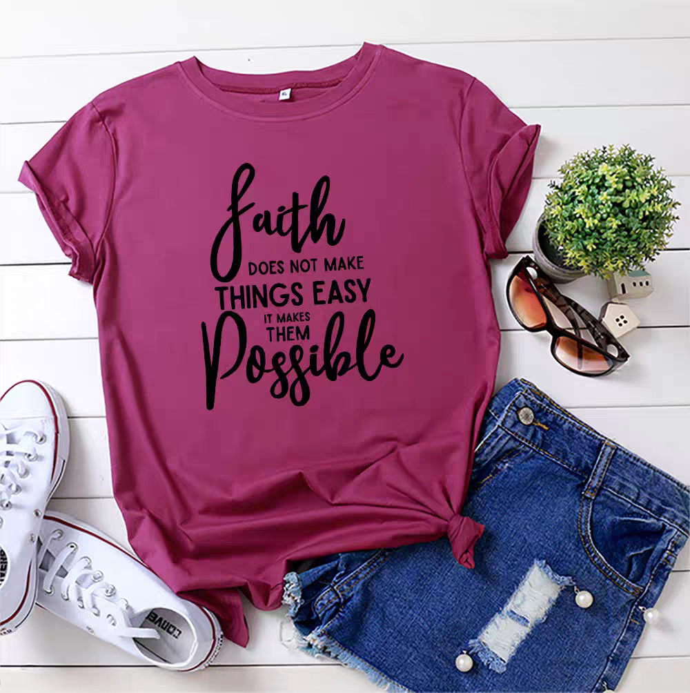 Faith Message Neon T-shirt
