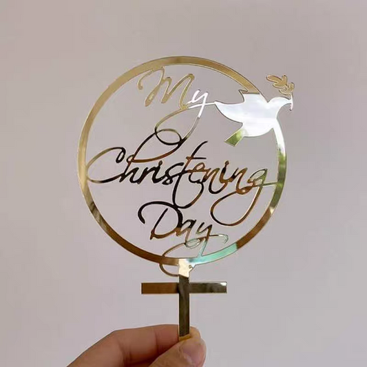 My Christening Day Cake Topper